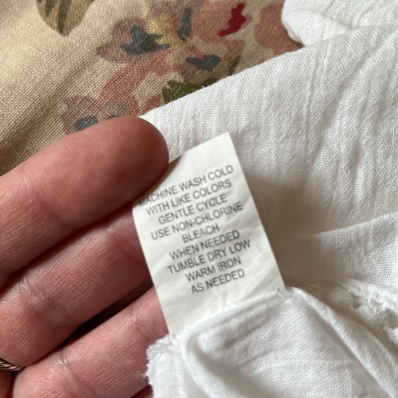 BLUE ISLAND Size XL Swim Coverup Ethereal Embroidered V-Neck Gauzy Lightwgt NEW - Picture 16 of 16